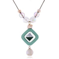 Women's Sweater Long Necklace for Women Acrylic Beads Necklaces & Pendants New Fashion Jewelry for Gifts to a Woman