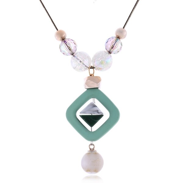 Women's Sweater Long Necklace for Women Acrylic Beads Necklaces & Pendants New Fashion Jewelry for Gifts to a Woman