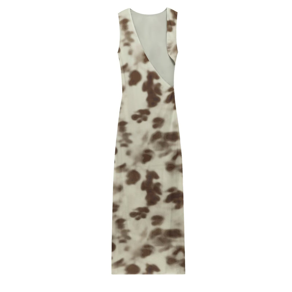 Women's Clothing Pleated Printed Dress