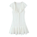 Women's Clothing Bowknot and Layered Dress
