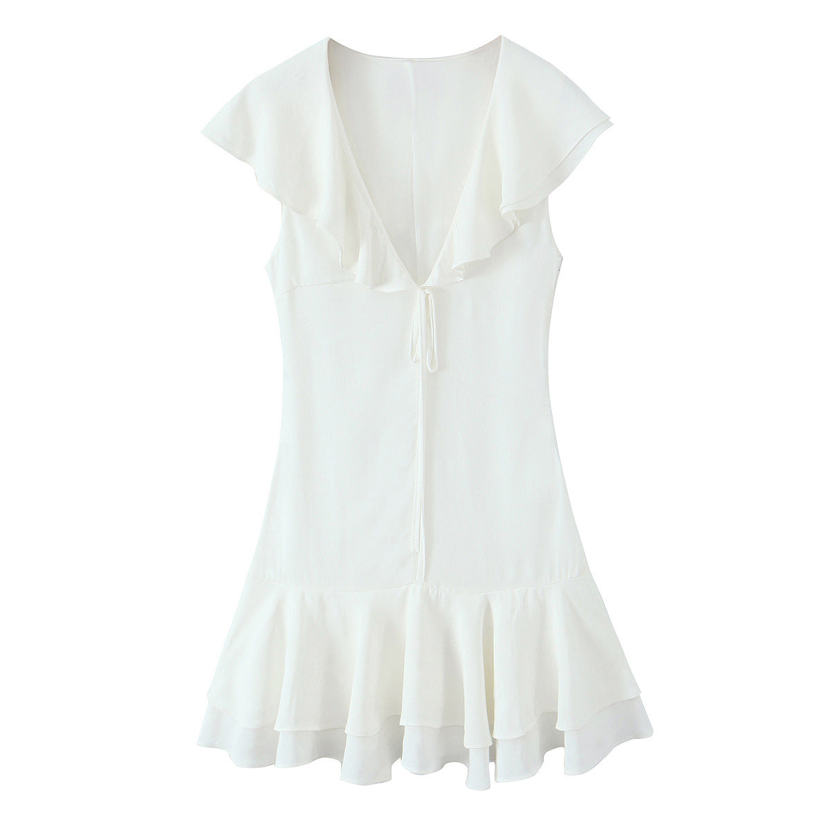 Women's Clothing Bowknot and Layered Dress
