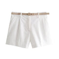 Women's Clothing with Belt Casual Shorts