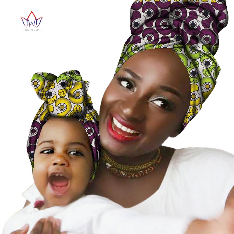 Multi-color Headwear Headband Bazin Head Decorations Wrap Tie Scarf African Scarf For Woman And Children
