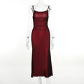 Strap sexy pure desire wind long skirt woman