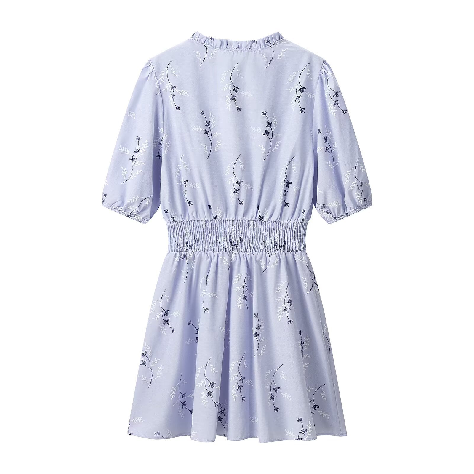 Embroidered printed dress for women's clothing