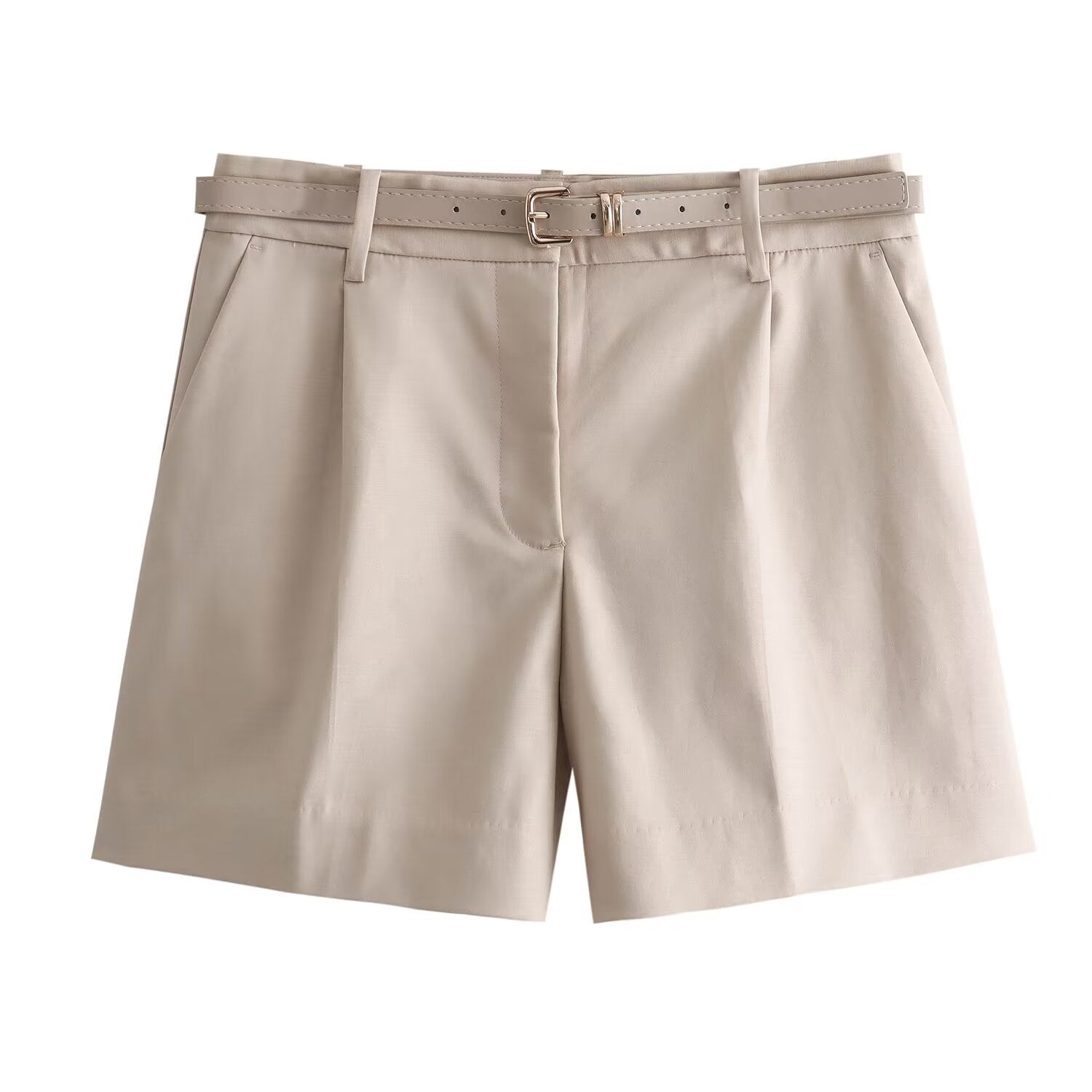 Women's Clothing with Belt Casual Shorts