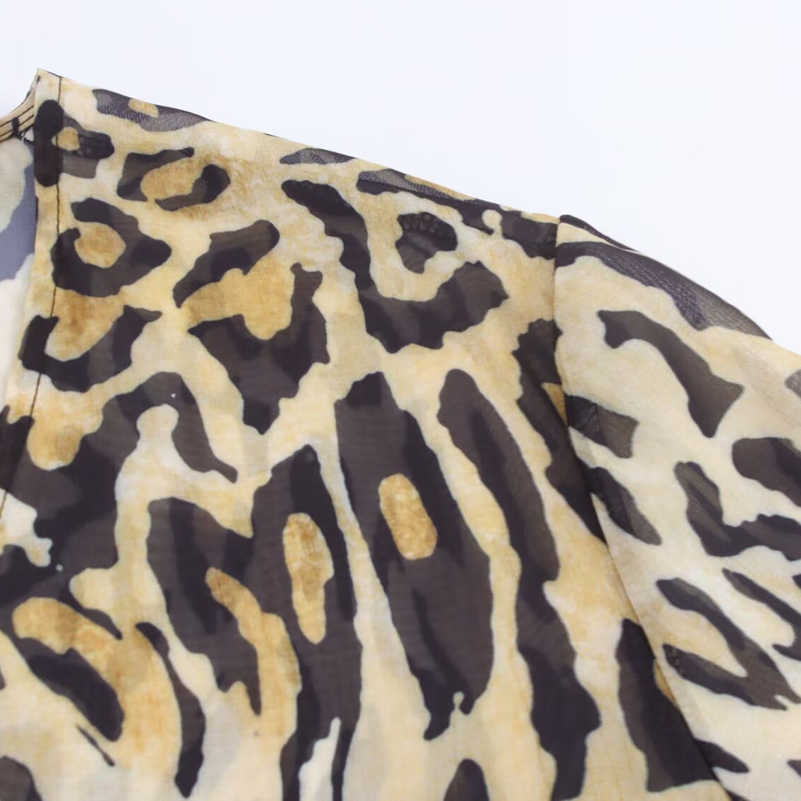 Animal print top for women's clothing