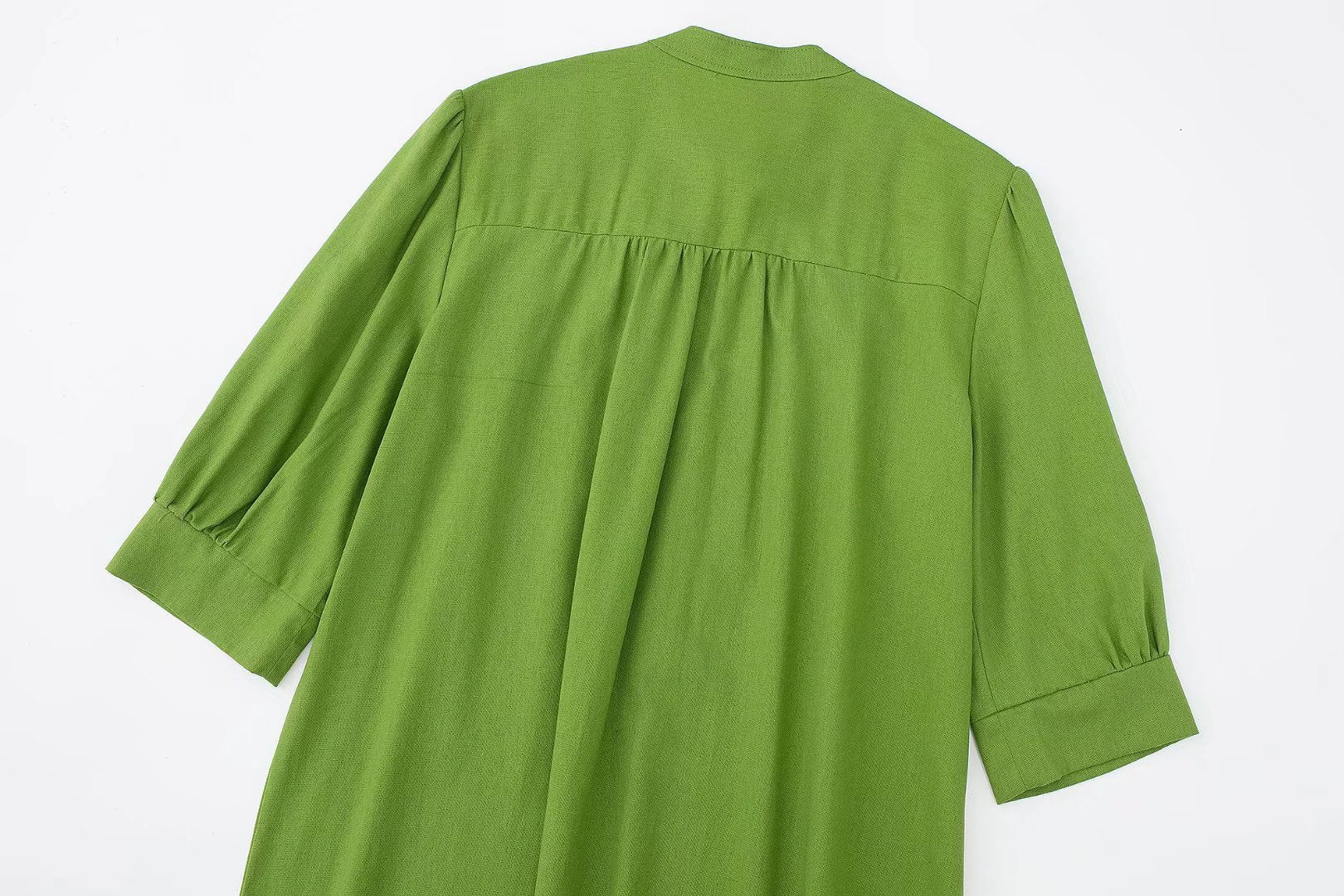 Cotton Hemp Long Dress Woman Soild Loose Summer Dresses With Bow For Women Casual Elegant Dresses