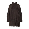 Pleated sweatshirt dress for women's clothing