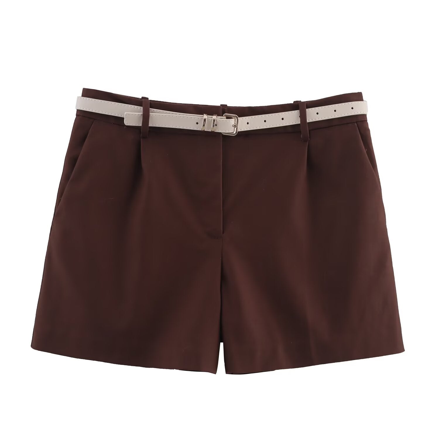 Women's Clothing with Belt Casual Shorts