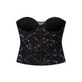 Velvet lace corset women's clothing