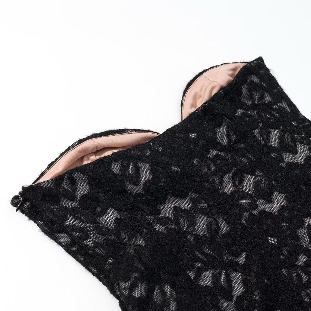 Velvet lace corset women's clothing