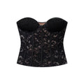 Velvet lace corset women's clothing