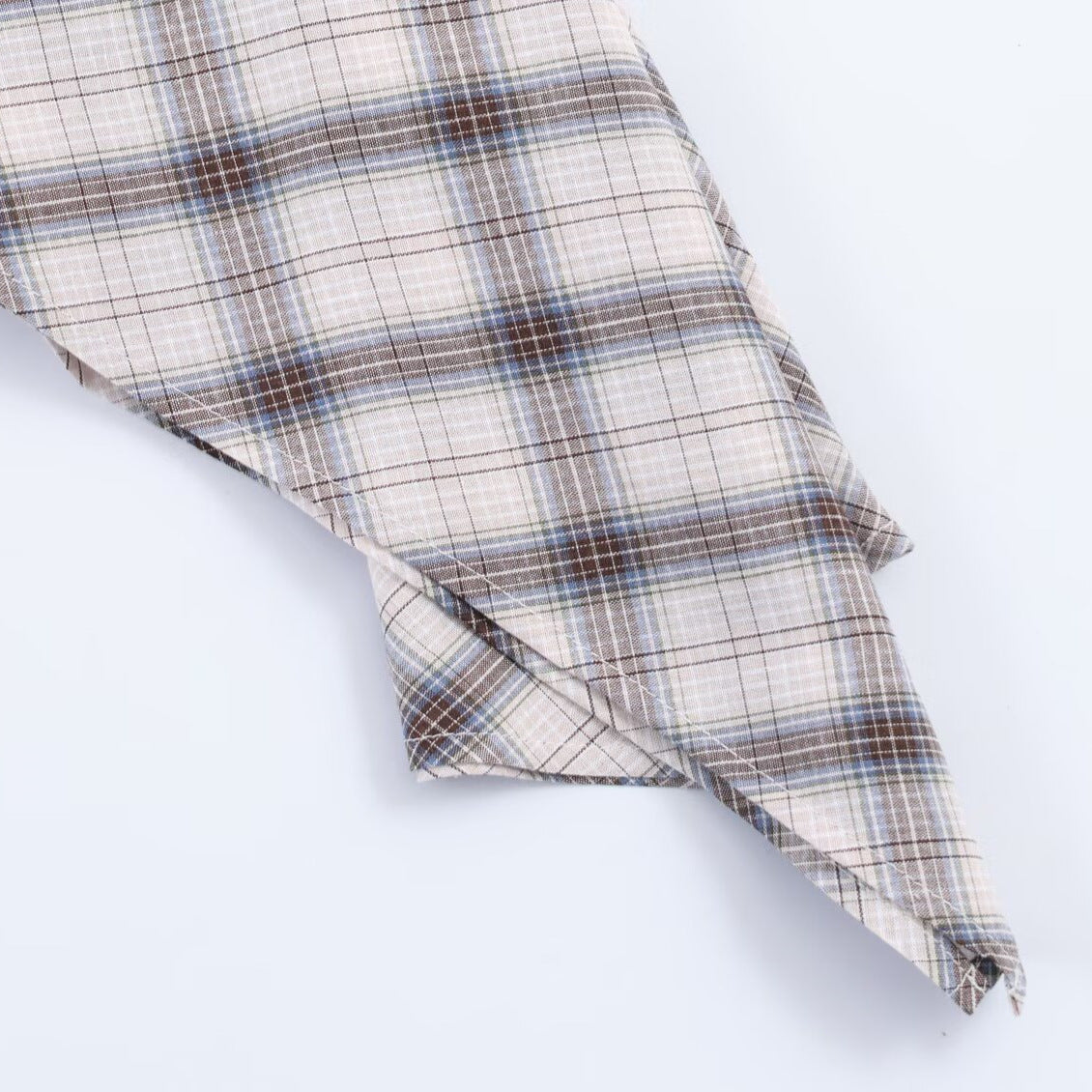 Asymmetric plaid dress for women's clothing