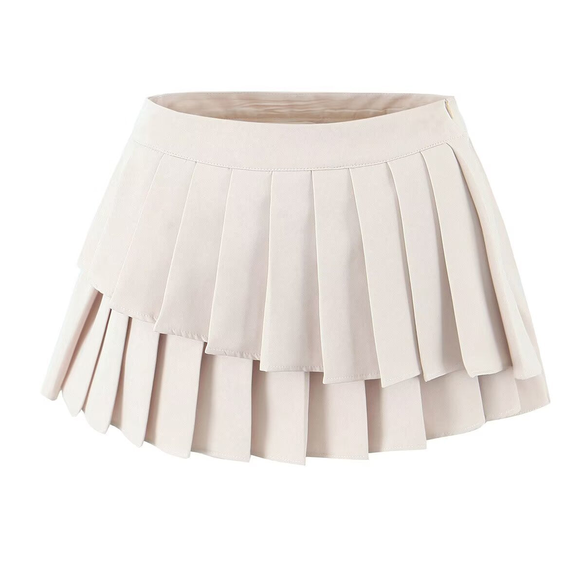 Irregular pleated skirt for women's clothing