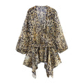 Animal print top for women's clothing
