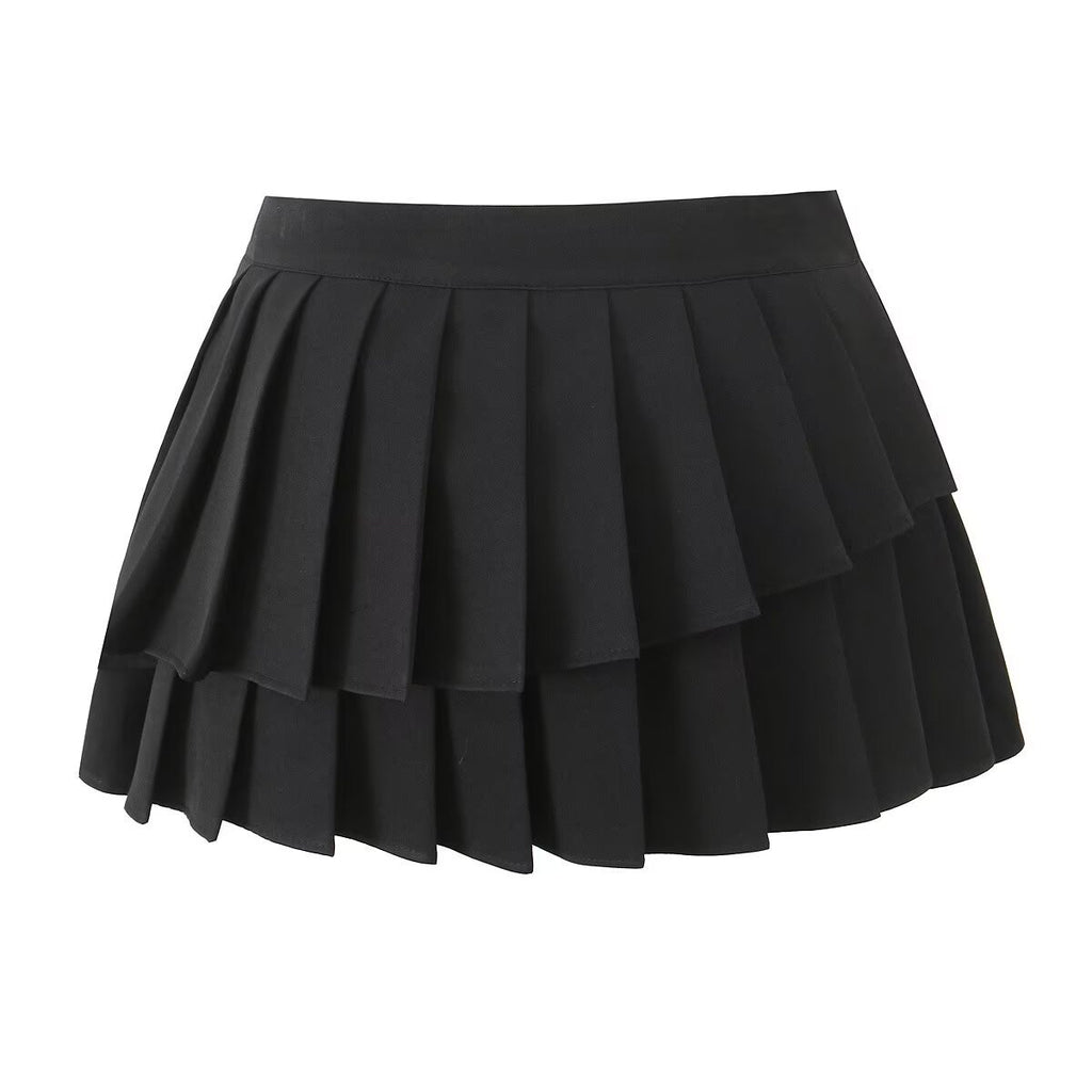 Irregular pleated skirt for women's clothing