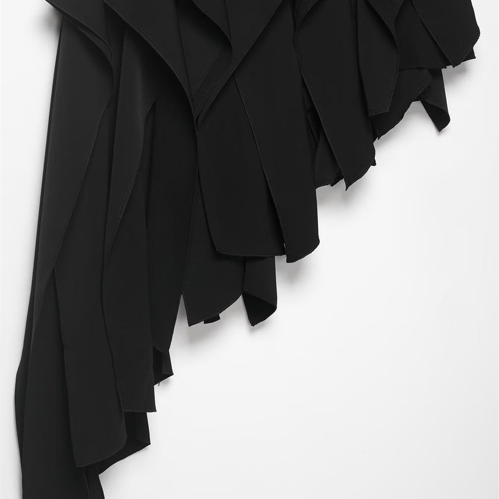 Splicing asymmetric skirt for women's clothing