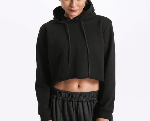 Dangerous Woman Crop Tops Girl Kawaii Hooded Women 2018 Harajuku Hip Hop Hoodies Sweatshirts