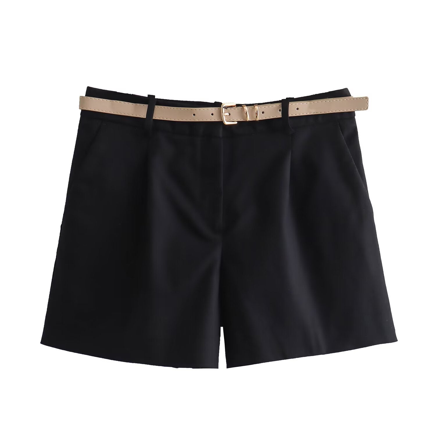 Women's Clothing with Belt Casual Shorts