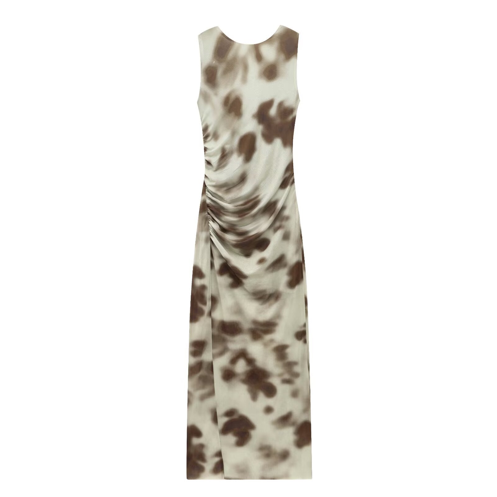 Women's Clothing Pleated Printed Dress