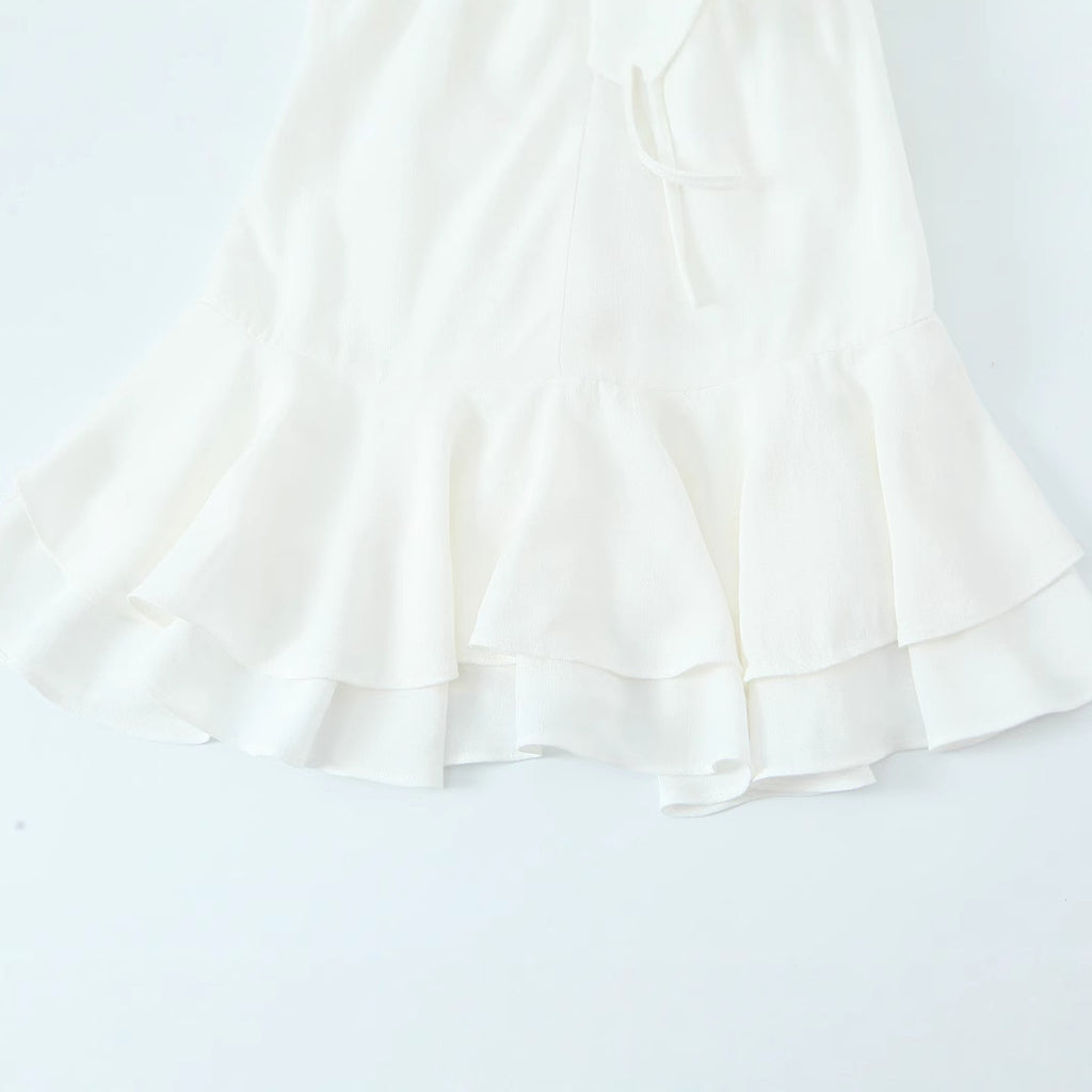 Women's Clothing Bowknot and Layered Dress