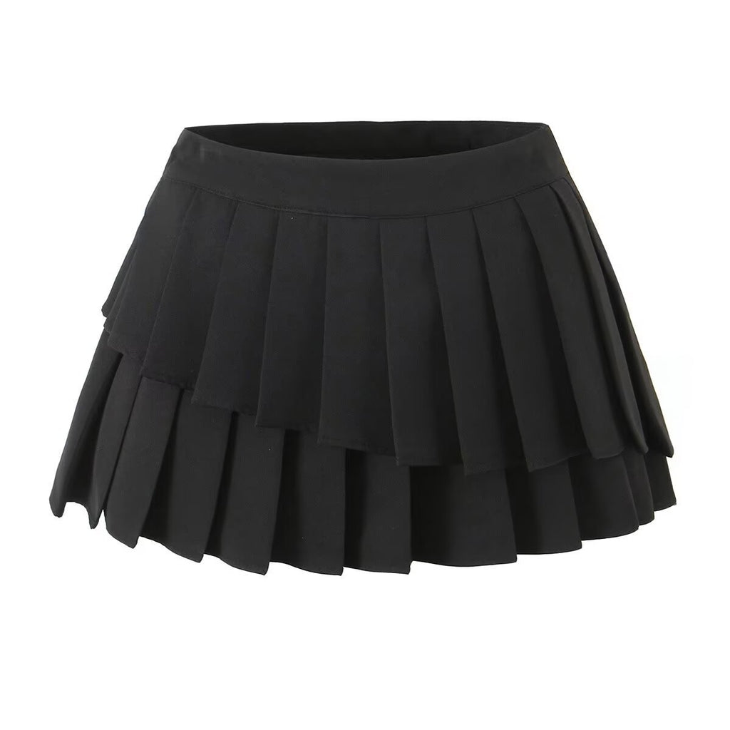 Irregular pleated skirt for women's clothing