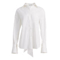 AEL Backless Shirt Woman Summer White Lace Up Bowknot Long Sleeve Causal Blouse Fashion Streetwear