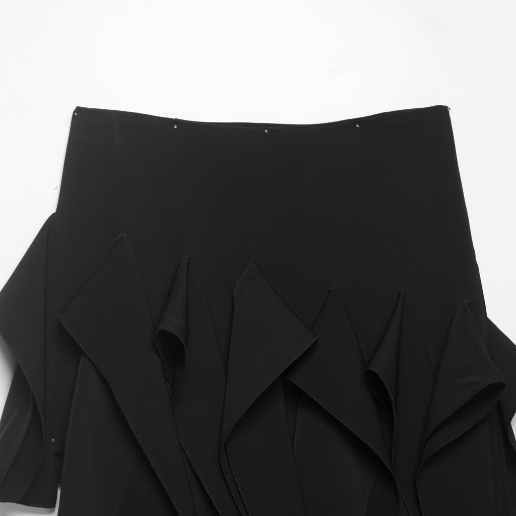Splicing asymmetric skirt for women's clothing