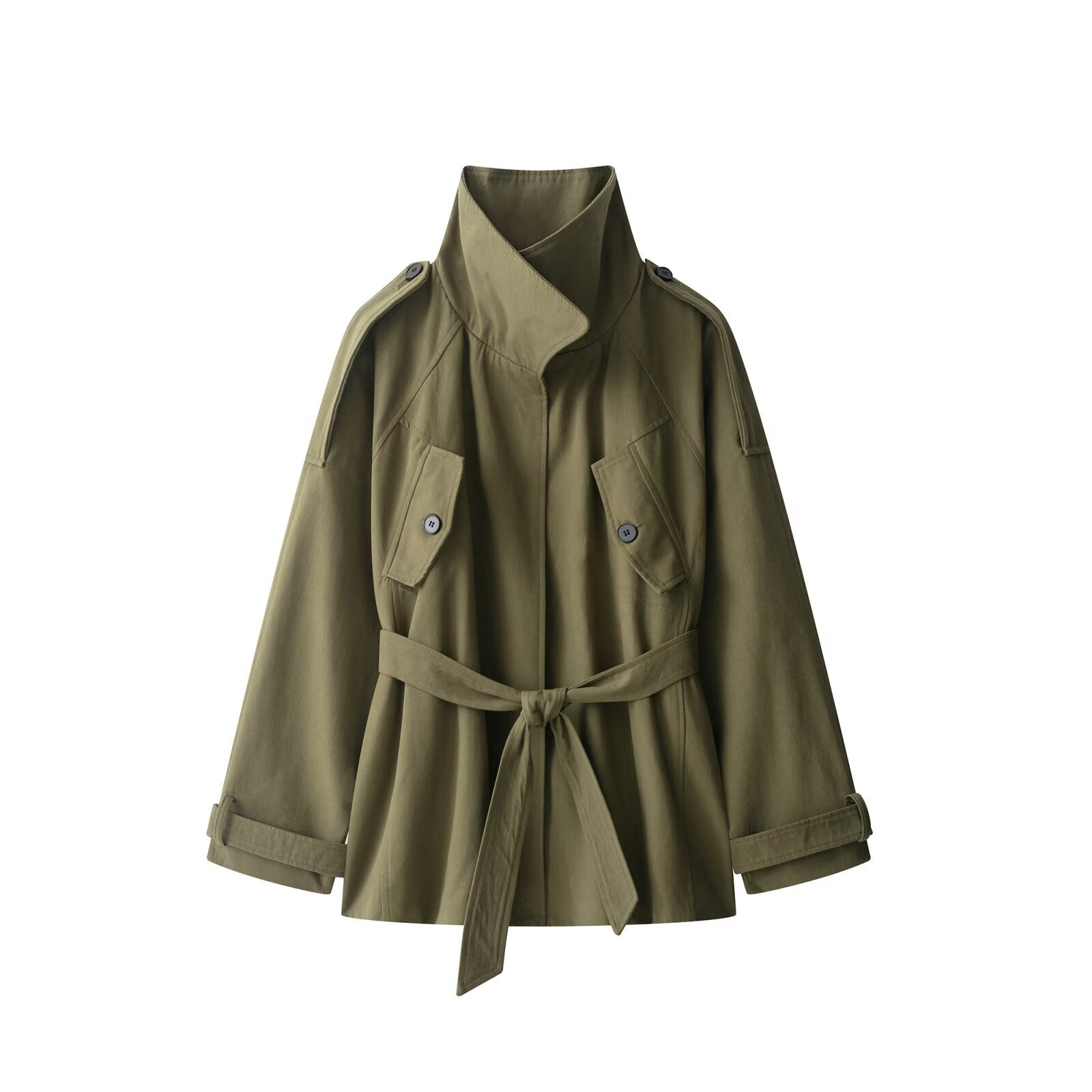 Cotton belt windbreaker women's clothing