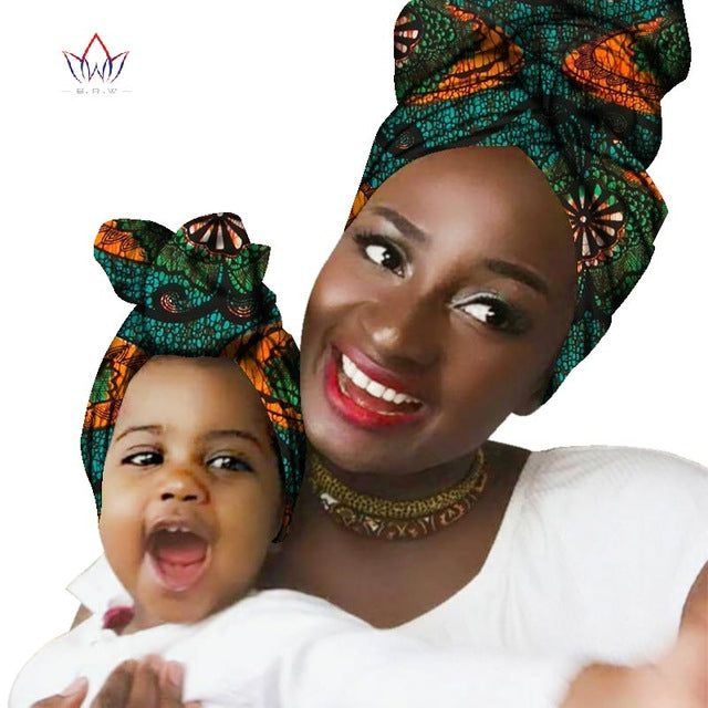 Multi-color Headwear Headband Bazin Head Decorations Wrap Tie Scarf African Scarf For Woman And Children