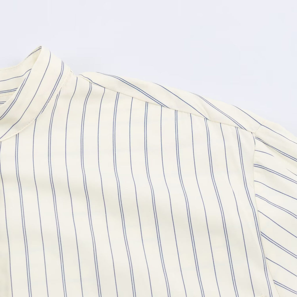 Loose striped shirt for women's clothing