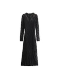 Lace Sexy Body Dress Woman  Autumn Mesh Long Dresses for Women See Through Long Sleeve  Midi Sexy Dresses Party Dress