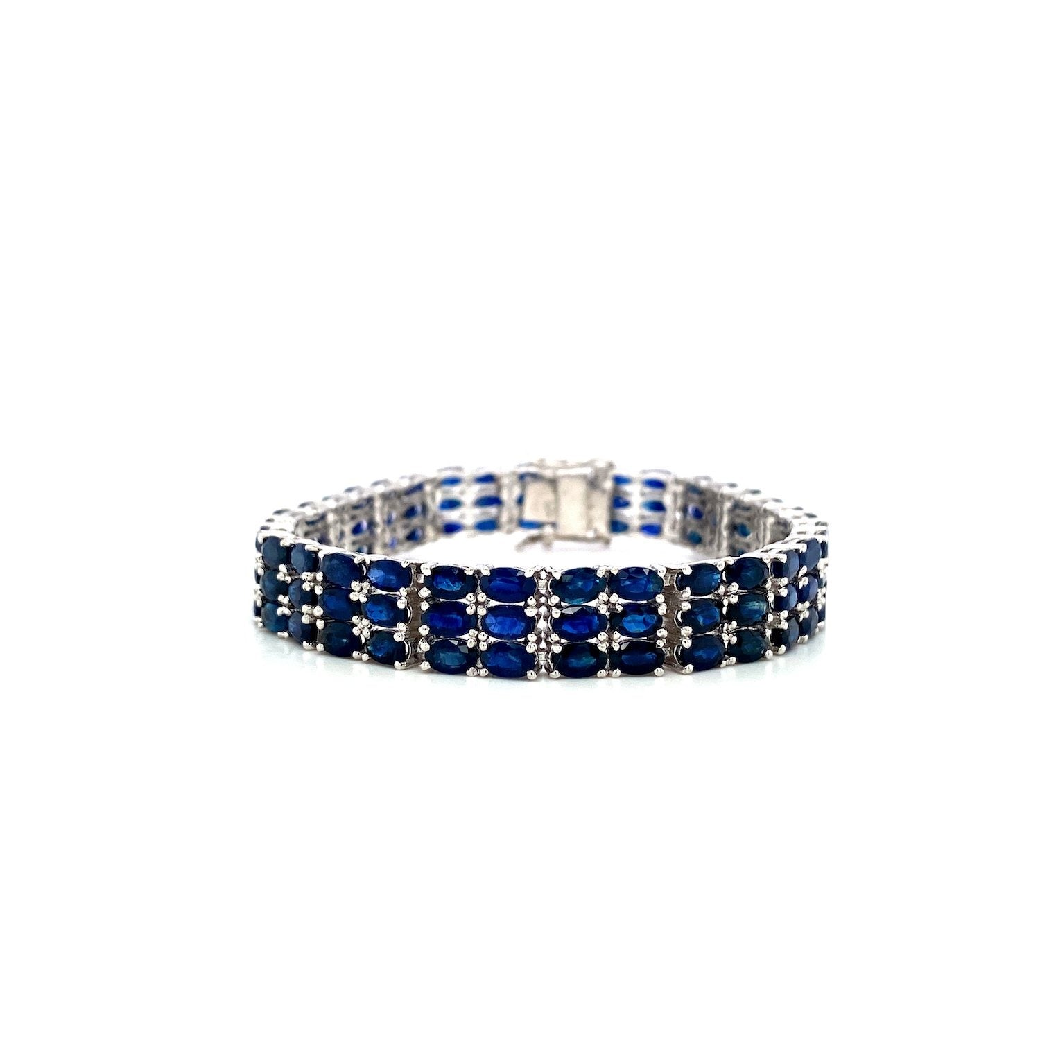 Sapphire Bracelet in .925 Sterling Silver - KSD 47353