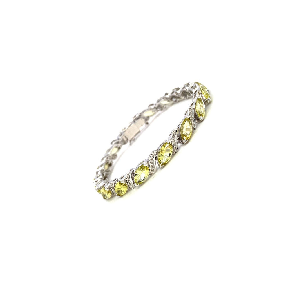 Lemon Topaz  Bracelet in .925 Sterling Silver - KSD 46817