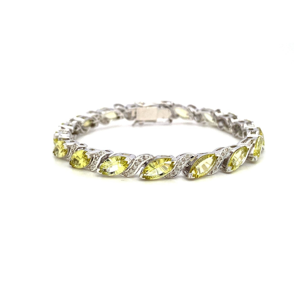 Lemon Topaz  Bracelet in .925 Sterling Silver - KSD 46817