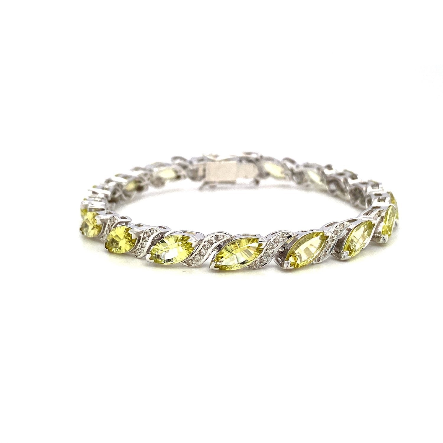 Lemon Topaz  Bracelet in .925 Sterling Silver - KSD 46817