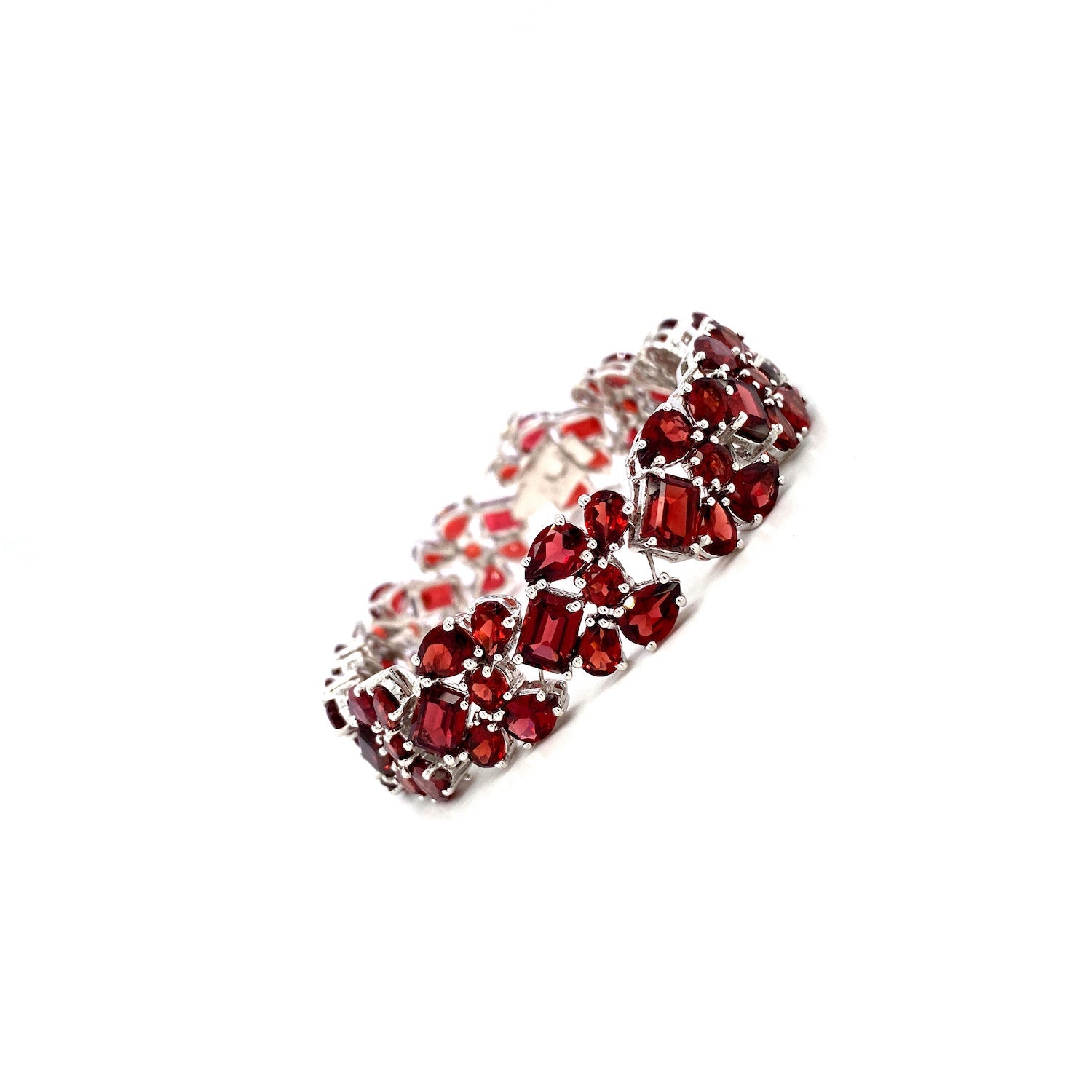 Garnet Bracelet in .925 Sterling Silver - KSD 49649